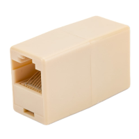 Соединитель RIPO RJ45 Cat5e (female-female) бежевый