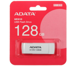 Флеш накопитель 128Gb USB 3.2 AData UC310 UC310-128G-RWH белый