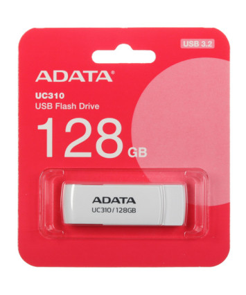 Флеш накопитель 128Gb USB 3.2 AData UC310 UC310-128G-RWH белый Флеш накопитель 128Gb USB 3.2 AData UC310 UC310-128G-RWH белый