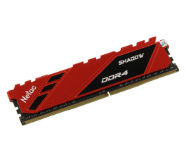 Модуль памяти DDR4 16Gb PC25600 3200MHz Netac Shadow NTSDD4P32SP-16R C16 Red