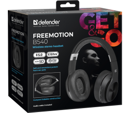 Bluetooth Гарнитура Defender FreeMotion B540, черный