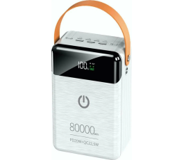 Портативный аккумулятор PERFEO Prodige, 80000mAh, 22.5W, белый