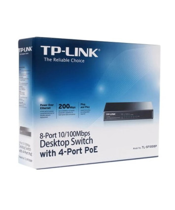 Коммутатор TP-Link TL-SF1008P 8port, неуправляемый POE