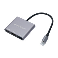 USB-концентратор Gembird UHB-D2 (USB 3.1, Type-C PD100W, HDMI) Type-C