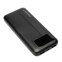 Портативный аккумулятор Gembird GPB-10Q, 10000мАч, QC/PD, дисплей, черный