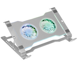 Охлаждающая подставка для ноутбука PANTEON CP-173 RGB Silver 9"-17,3", USB, 2 вентилятора