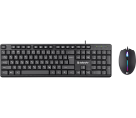 Проводной набор клавиатура + мышь Defender C-991 RU Triumph, черный