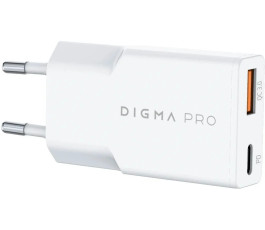 Универсальное СЗУ Digma Pro DPW2A 20W 3A (USB-C), белая
