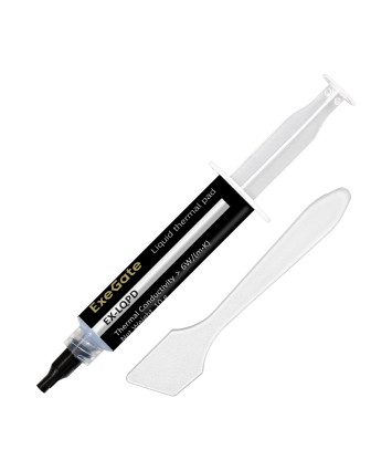 Жидкая термопрокладка ExeGate EX-LQPD (6 Вт/(м•К), 10г шприц с лопаткой)