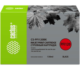 Картридж совместимый Cactus CS-PFI120BK, 130мл, черный