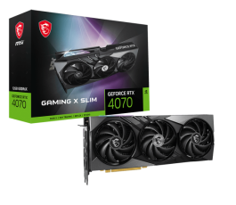 Видеокарта nVidia PCI-E 4.0 12Gb GeForce RTX 4070 MSI GAMING X SLIM (RTX4070 GAMING X SLIM)