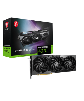 Видеокарта nVidia PCI-E 4.0 12Gb GeForce RTX 4070 MSI GAMING X SLIM (RTX4070 GAMING X SLIM)