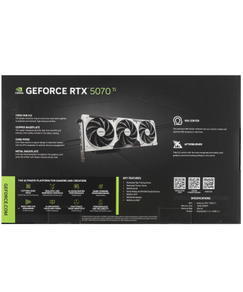Видеокарта PCI-E 5.0 16Gb GeForce RTX 5070 Ti MSI VENTUS 3X OC Видеокарта PCI-E 5.0 16Gb GeForce RTX 5070 Ti MSI VENTUS 3X OC