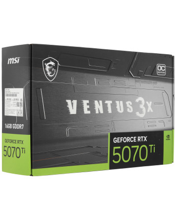 Видеокарта PCI-E 5.0 16Gb GeForce RTX 5070 Ti MSI VENTUS 3X OC Видеокарта PCI-E 5.0 16Gb GeForce RTX 5070 Ti MSI VENTUS 3X OC