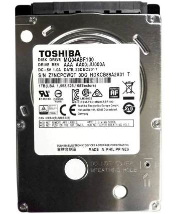 Жесткий диск 2.5" SATA 1000Gb Toshiba (MQ04ABF100)