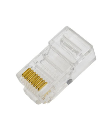 Коннектор RIPO RJ-45 (8P8C) универсальная кат.5e, покрытие 3мкд сквозной (50 шт.) 003-400035/50