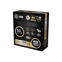 Активный оптический кабель HDMI Cactus 30м, v2, AOC, черный, CS-HDMI-AOC-2-30