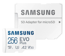 Карта памяти MicroSDXC UHS-I Card 256Gb Samsung EVO Plus Class10 (с адаптером)