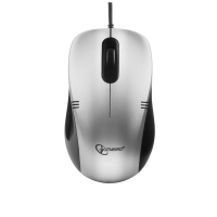 Мышь проводная Gembird MOP-100-S, серебристый, USB