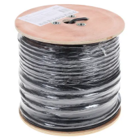 Кабель внешний витая пара Бухта 305м Cablexpert UTP5e 4pr 0.51mm, на тросу, медь UPC-5051E-SO-OUTR