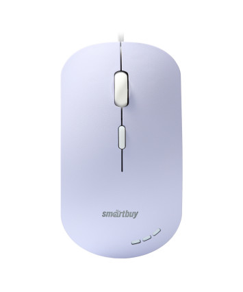 Мышь проводная беззвучная с подсветкой Smartbuy 288, USB, сиреневый