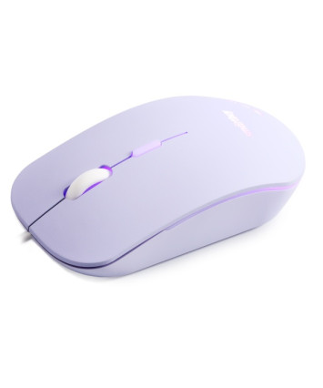 Мышь проводная беззвучная с подсветкой Smartbuy 288, USB, сиреневый