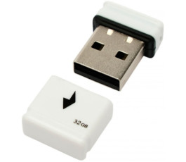 Флеш накопитель 32Gb USB 2.0 Gembird GFL-2.0-32mini, белый