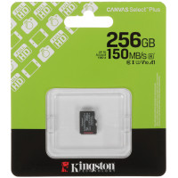 Карта памяти MicroSDXC UHS-I Card 256Gb Kingston Canvas Select Plus Class 10 SDCS3/256GBSP