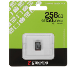 Карта памяти MicroSDXC UHS-I Card 256Gb Kingston Canvas Select Plus Class 10 SDCS3/256GBSP