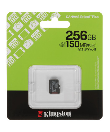 Карта памяти MicroSDXC UHS-I Card 256Gb Kingston Canvas Select Plus Class 10 SDCS3/256GBSP