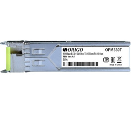 Модуль SFP ORIGO OFM330T/3KM/A1A 1G 1550/1310nm 3 KM, SC Модуль SFP ORIGO OFM330T/3KM/A1A 1G 1550/1310nm 3 KM, SC