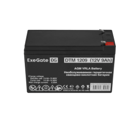 Батарея ExeGate DTM 1209/EXS1290 (12V 9Ah) клеммы F2 (EX282966RUS)