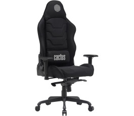 Кресло игровое Cactus CS-CHR-MC04-BBK черный сетка/ткань с подголов. крестов. сталь