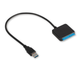 Адаптер USB3.2 Gen1 на SATA 2.5"/3.5" HDD/SSD Cablexpert A-USB3-SATA3-3.5, доп. питание 12V/2A, 0.4м