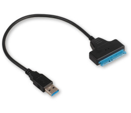 Адаптер USB3.2 Gen1 на SATA 2.5"/3.5" HDD/SSD Cablexpert A-USB3-SATA3-3.5, доп. питание 12V/2A, 0.4м