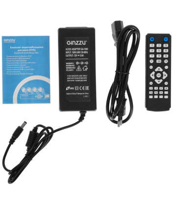 Комплект видеонаблюдения Ginzzu HK-448N, 4ch, HDMI, 4 улич. кам. 5.0Mp, IR30м Комплект видеонаблюдения Ginzzu HK-448N, 4ch, HDMI, 4 улич. кам. 5.0Mp, IR30м
