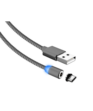 Кабель USB - Type-C JETACCESS JA-DC36 (магнитный) 1м серый