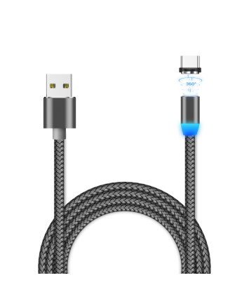 Кабель USB - Type-C JETACCESS JA-DC36 (магнитный) 1м серый