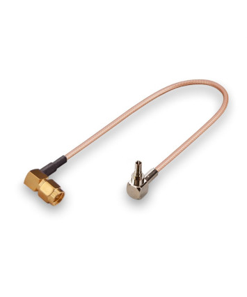 Пигтейл CRC9(male) - SMA(male) угловой, 25см