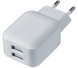 Универсальное СЗУ Defender EPA-13 (2 USB, 2.1А), белый
