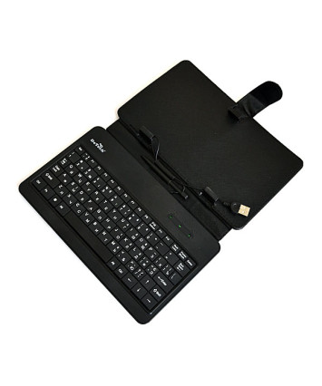 Чехол + клавиатура универсальный для планшета 7" Black DeTech DTK-0107MUB