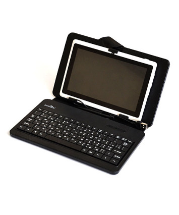 Чехол + клавиатура универсальный для планшета 7" Black DeTech DTK-0107MUB