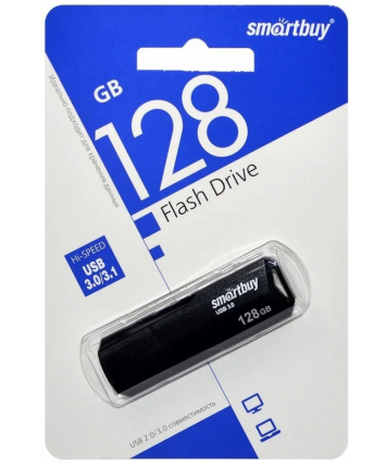 Флеш накопитель 128Gb USB 3.0 SmartBuy CLUE Black (SB128GBCLU-K3)