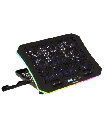 Охлаждающая подставка для ноутбука PANTEON CP-199L RGB Black 9"-18", USB, 9 вентиляторов