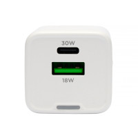 Универсальное СЗУ Cablexpert MP3A-PC-63 (35Вт, 1 USB, 1 Type-C, 3А), QC4.0/PD3.0, белый