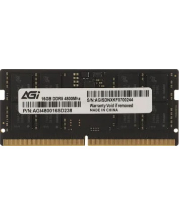 Модуль памяти SODIMM DDR5 16Gb PC38400 4800MHz AGi AGI480016SD238