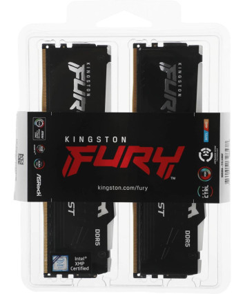 Комплект модулей памяти DDR5 2X32Gb Kingston FURY Beast Black (KF552C40BBK2-64)