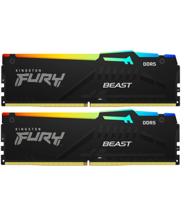 Комплект модулей памяти DDR5 2X32Gb Kingston FURY Beast Black (KF552C40BBK2-64)