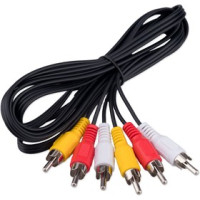 Кабель аудио/видео Cablexpert CCV-539-1.8M-N, 3xRCA(M)/3xRCA(M), 1.8м, черный, пакет