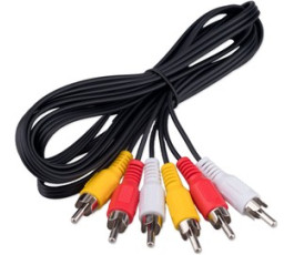 Кабель аудио/видео Cablexpert CCV-539-1.8M-N, 3xRCA(M)/3xRCA(M), 1.8м, черный, пакет